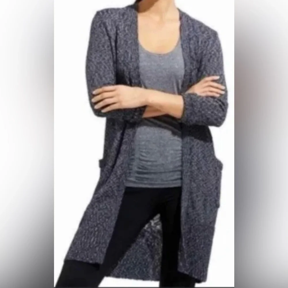 Athleta Passage Open front cardigan Gray Large NWOT - Picture 1 of 13